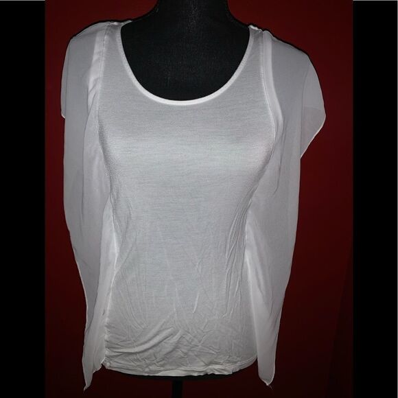 H&M Women’s Sheer Sleeve Top - Picture 1 of 6